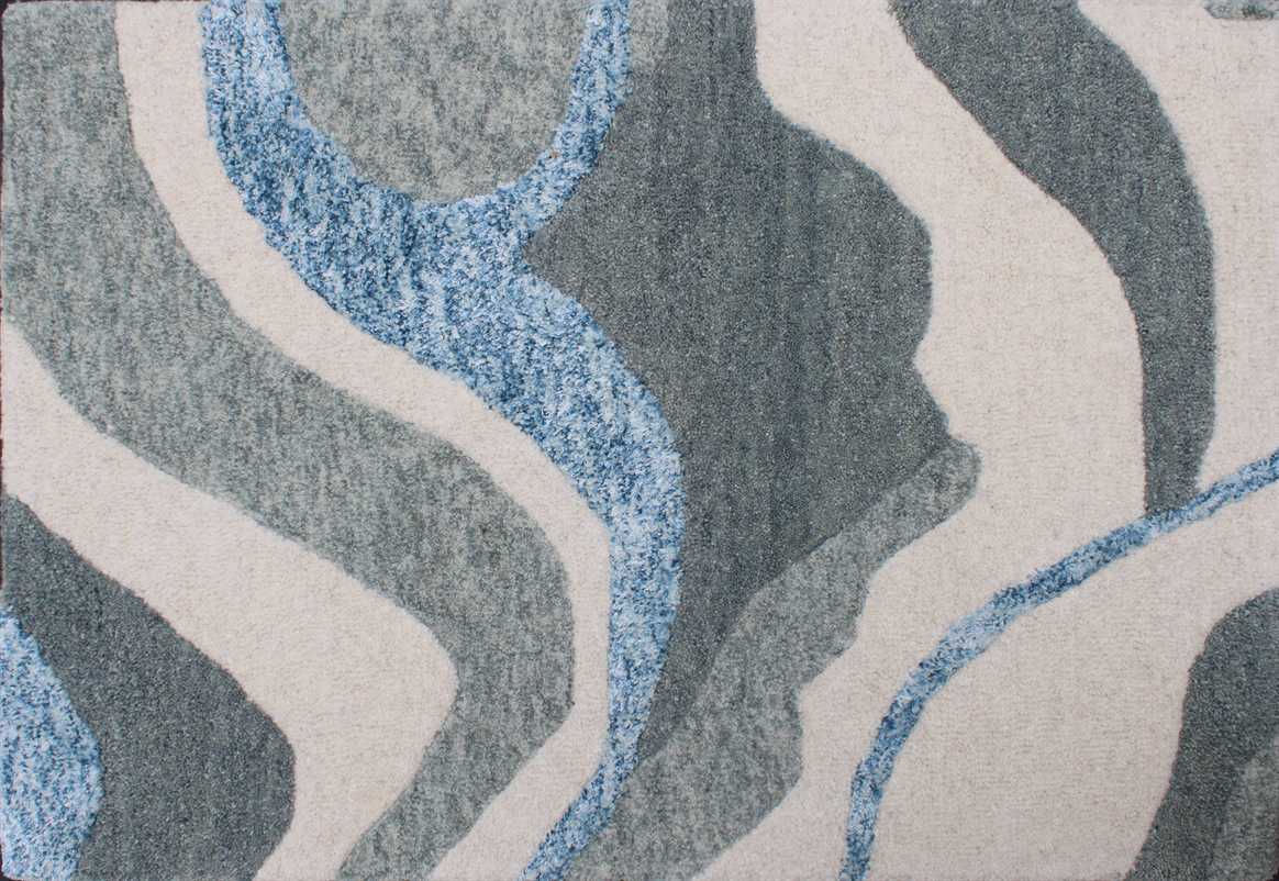 Modern SOHO CUT Multi Texture Wool And Viscose 12