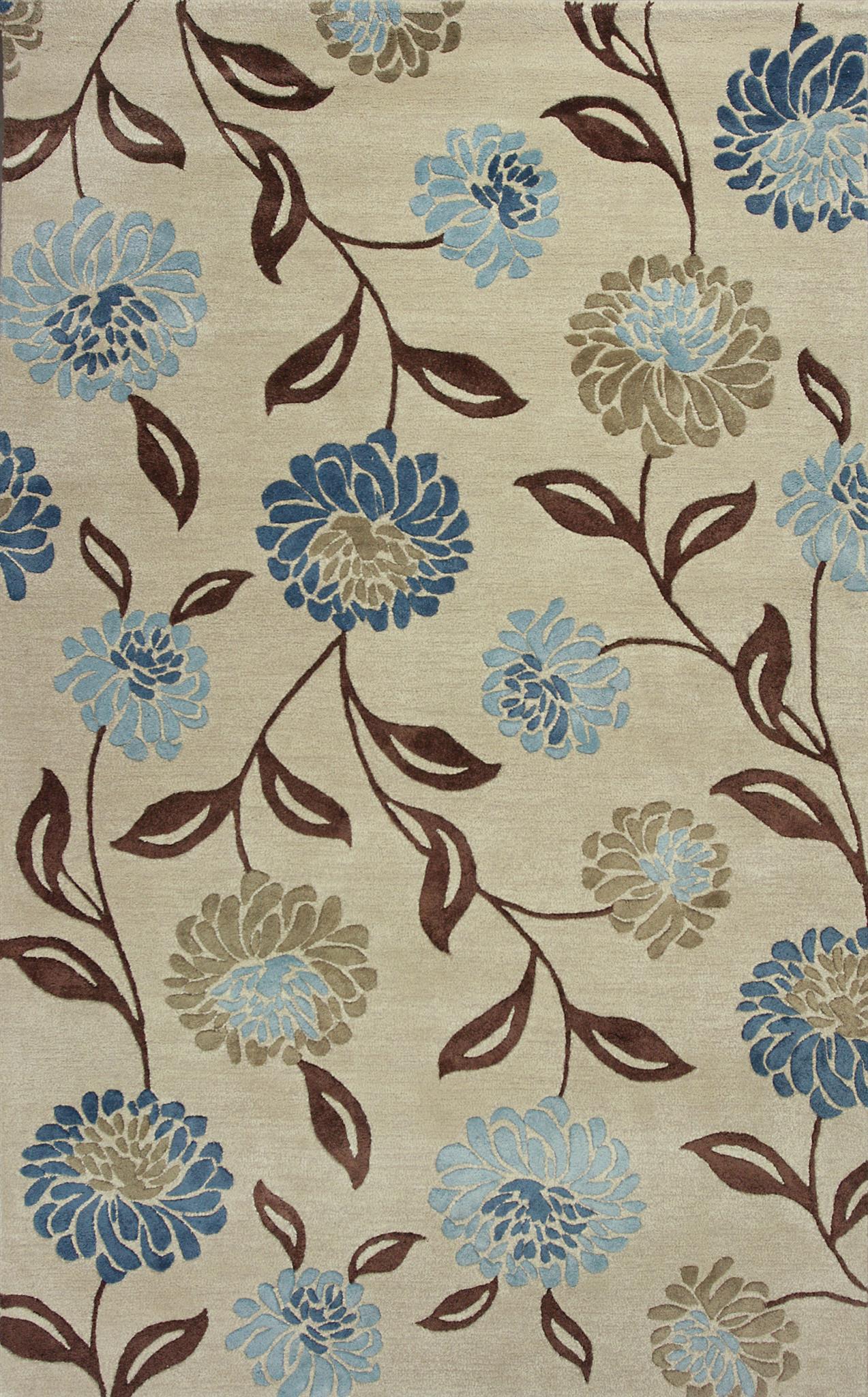 Florence 4579 Beige Blue Springtime