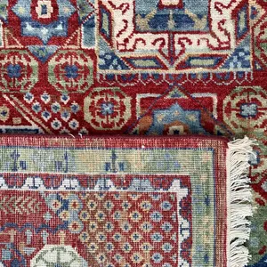 Detail view 12 of Bold Red Mamluk Rug 8ft x 10ft